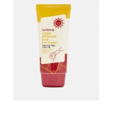 La Ferme Visible Difference Snail Sun Cream - Солнцезащитный крем с экстрактом слизи улитки, 70г