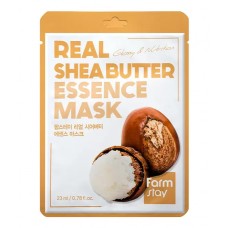 Тканевая маска для лица с маслом ши FarmStay Real Shea Butter Essence Mask питание и смягчение кожи 