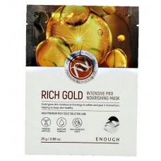Тканевая маска с золотом Enough Rich Gold Intensive PRO Nourishing Mask Pack