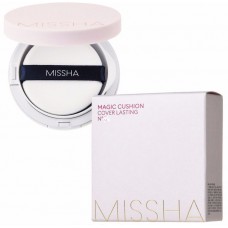 Тональный крем-кушон для стойкого макияжа MISSHA Magic Cushion Cover Lasting SPF50+ PA+++ 21 Light Beige