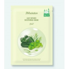 JMSolution Успокаивающая маска на основе листьев растений Leaf Infused Soothing Mask Halal