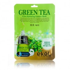 EKEL GREEN TEA ULTRA HYDRATING MASK Противовоспалительная и себорегулирующая тканевая маска с экстрактом зеленого чая