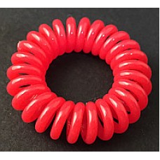Резинки-браслеты invisibobble в форме телефонного шнура.Красный.