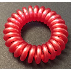 Резинки-браслеты invisibobble в форме телефонного шнура.Красный перламутр.